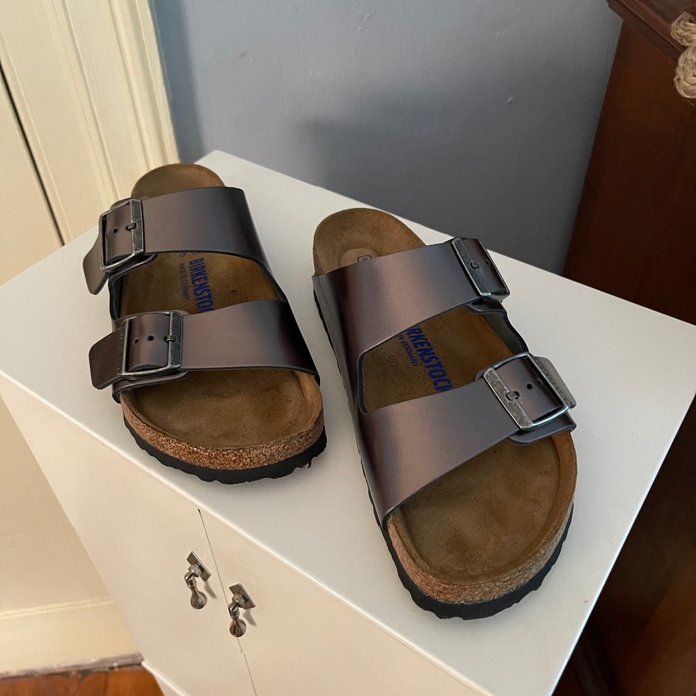 Birkenstock Arizona Soft Footbed Leather sandals